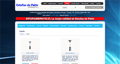 Desktop Screenshot of estufasdepatio.cl